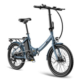 FAFREES F20 Light 16.75AH Electric Bike - 250W Motor 36V16.75Ah Battery 130KM PAS Mode Range Mechanical Brakes Grey-Blue
